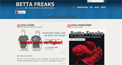 Desktop Screenshot of betta-freaks.de